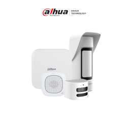 Paquete de sistema de alarma inalámbrica, Incluye: panel de alarma HUB2, sirena inalámbrica con audio bidireccional, PIR para ex